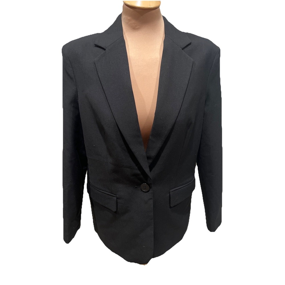 Vero Moda Women's‎ Black Single Button Blazer Size XS Minimalist Capsule Office